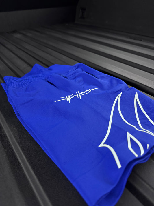 Twin Flame Blue Shorts