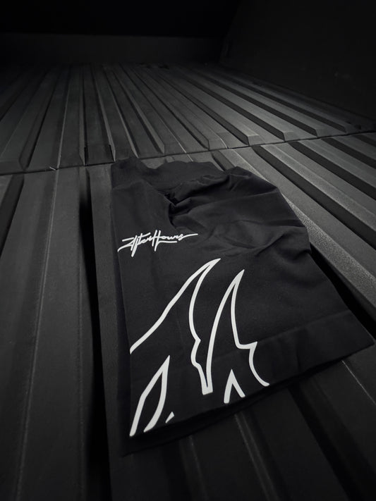 Twin Flame Black Shorts