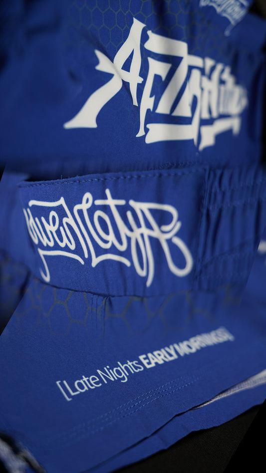 Blue After Hours Fighting Shorts